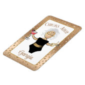 Funny Cartoon Gezegde Bruin Rijpere Lady Cruise Do Magneet (Linkerzijde)