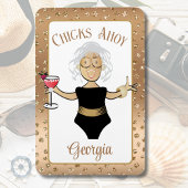 Funny Cartoon Gezegde Bruin Rijpere Lady Cruise Do Magneet