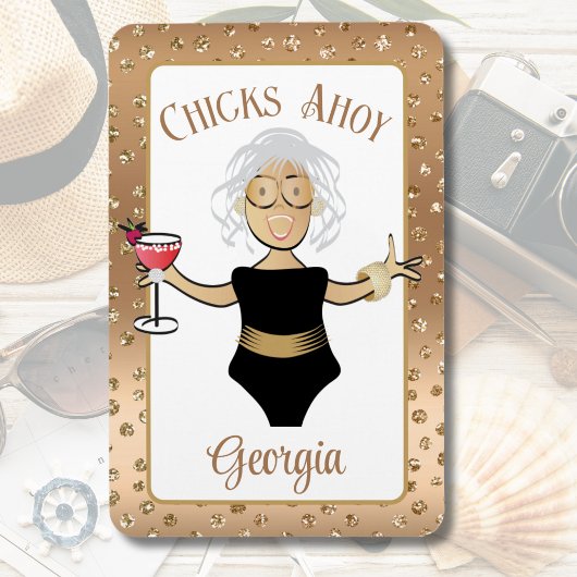 Funny Cartoon Gezegde Bruin Rijpere Lady Cruise Do Magneet