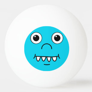 Funny Cartoon gezicht Pingpongbal