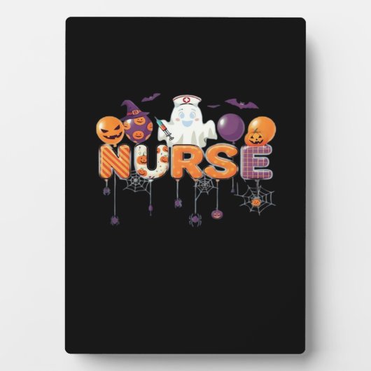 funny cartoon ghost nurse - Hot Nurse Halloween Ou Fotoplaat (voorkant)