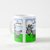 Funny Cartoon Goat quote Koffiemok (Voorkant links)