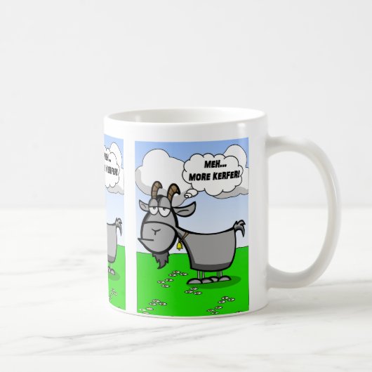 Funny Cartoon Goat quote Koffiemok (Rechts)