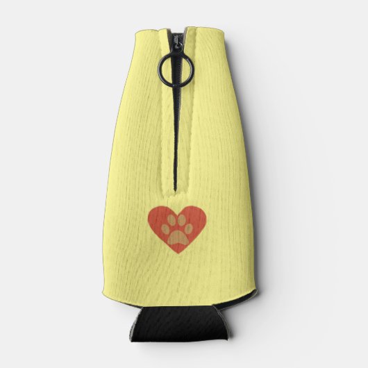 Funny Cartoon Golden Retriever Flessenkoeler Flesjeskoeler (Achterkant)