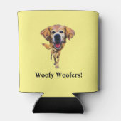 Funny Cartoon Golden Retriever Koelbox Blikjeskoeler (Achterkant)