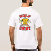 Funny Cartoon Golf Shirt Cadeau voor Golfers (Achterkant)