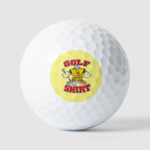 Funny Cartoon Golf Shirt Cadeau voor Golfers Golfballen