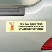 Funny Cartoon Golfer T-shirts en Gifts Bumpersticker (Op auto)
