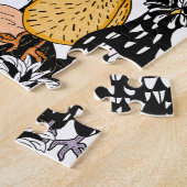 Funny Cartoon Hand Drawn Kickens Legpuzzel (Zijkant)