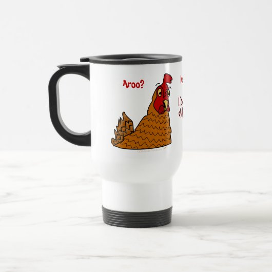 Funny Cartoon Hen I Love My Chickens Custom Mok (Links)