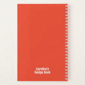 Funny Cartoon Hoesje Personalized Recipe Notitiebo Notitieboek (Achterkant)