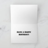 Funny Cartoon Horse Birthday Card Kaart (Binnen)