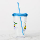 Funny cartoon ijzerwas illustratie acryl drinkbeker (Links)