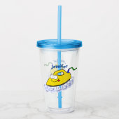 Funny cartoon ijzerwas illustratie acryl drinkbeker (Voorkant)