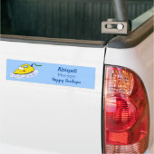 Funny cartoon ijzerwas illustratie bumpersticker (Op Truck)