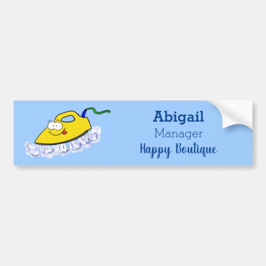 Funny cartoon ijzerwas illustratie bumpersticker (Voorkant)