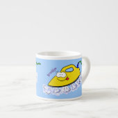 Funny cartoon ijzerwas illustratie espresso kop (Voorkant rechts)