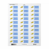 Funny cartoon ijzerwas illustratie etiket (Full Sheet)