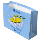 Funny cartoon ijzerwas illustratie groot cadeauzakje (Achterkant Gekanteld)