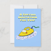 Funny cartoon ijzerwas illustratie kaart (Achterkant)