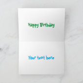 Funny cartoon ijzerwas illustratie kaart (Binnen)