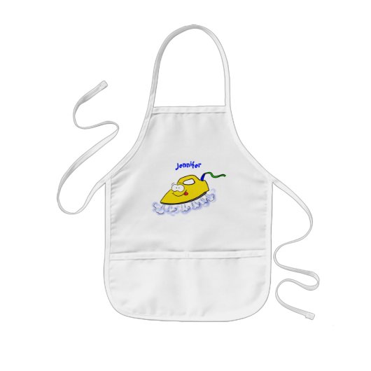 Funny cartoon ijzerwas illustratie kinder schort (Voorkant)