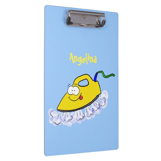 Funny cartoon ijzerwas illustratie klembord (Rechts)