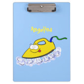 Funny cartoon ijzerwas illustratie klembord (Voorkant)