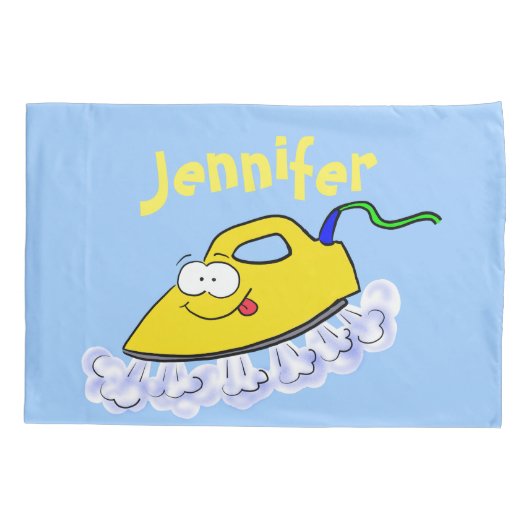 Funny cartoon ijzerwas illustratie kussensloop (Achterkant)