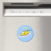 Funny cartoon ijzerwas illustratie magneet (Insitu (Vaatwasser))