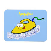 Funny cartoon ijzerwas illustratie magneet (Horizontaal)