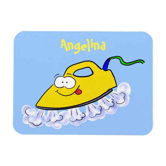 Funny cartoon ijzerwas illustratie magneet (Horizontaal)