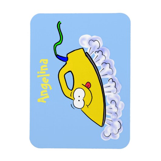 Funny cartoon ijzerwas illustratie magneet (Verticaal)