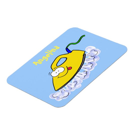 Funny cartoon ijzerwas illustratie magneet (Linkerzijde)