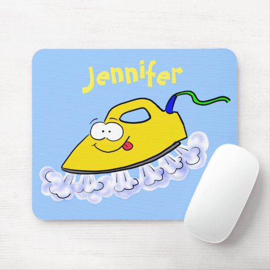 Funny cartoon ijzerwas illustratie muismat (Met muis)