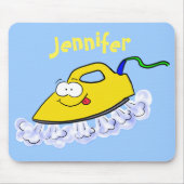 Funny cartoon ijzerwas illustratie muismat (Voorkant)