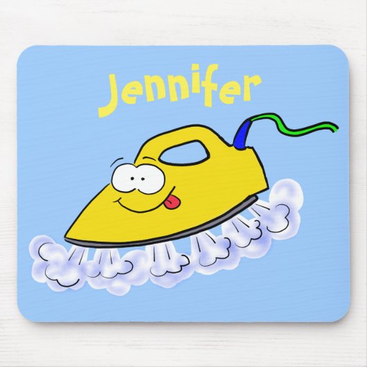 Funny cartoon ijzerwas illustratie muismat (Voorkant)