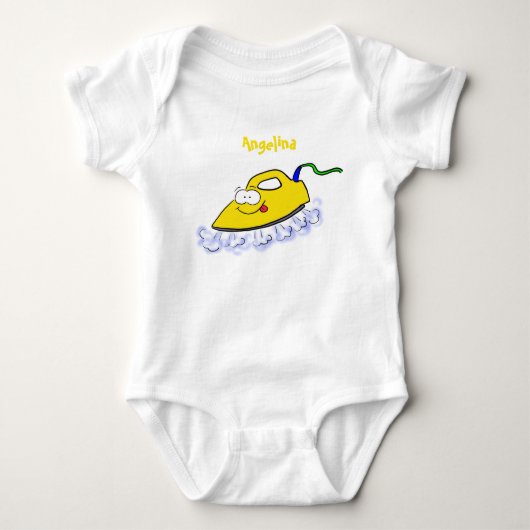 Funny cartoon ijzerwas illustratie romper (Voorkant)