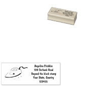 Funny cartoon ijzerwas illustratie rubberstempel (Gestempeld)