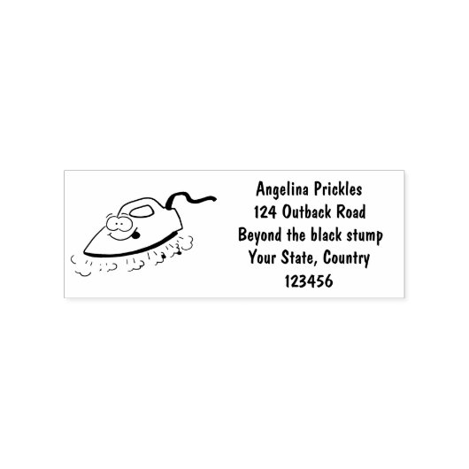 Funny cartoon ijzerwas illustratie rubberstempel (Afrduk)