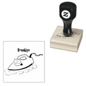 Funny cartoon ijzerwas illustratie rubberstempel (Gestempeld)