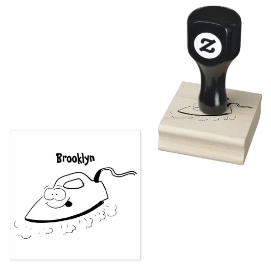 Funny cartoon ijzerwas illustratie rubberstempel (Gestempeld)