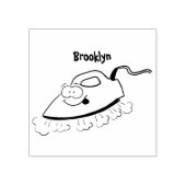 Funny cartoon ijzerwas illustratie rubberstempel (Afrduk)