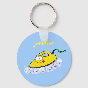 Funny cartoon ijzerwas illustratie sleutelhanger