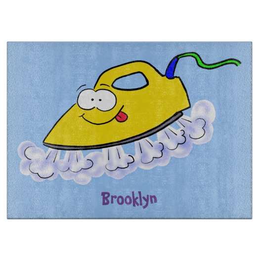 Funny cartoon ijzerwas illustratie snijplank (Voorkant)