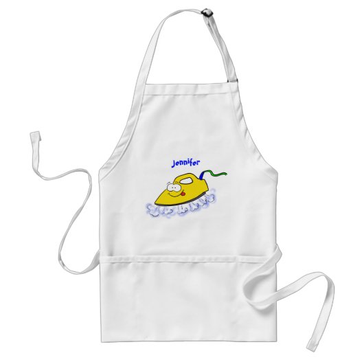Funny cartoon ijzerwas illustratie standaard schort (Voorkant)