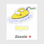 Funny cartoon ijzerwas illustratie sticker (Vel)
