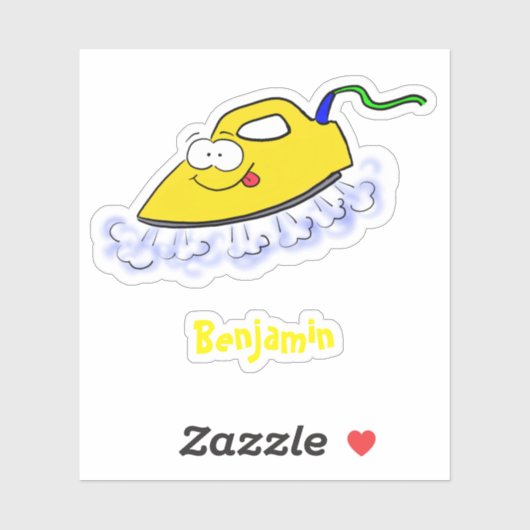 Funny cartoon ijzerwas illustratie sticker (Vel)