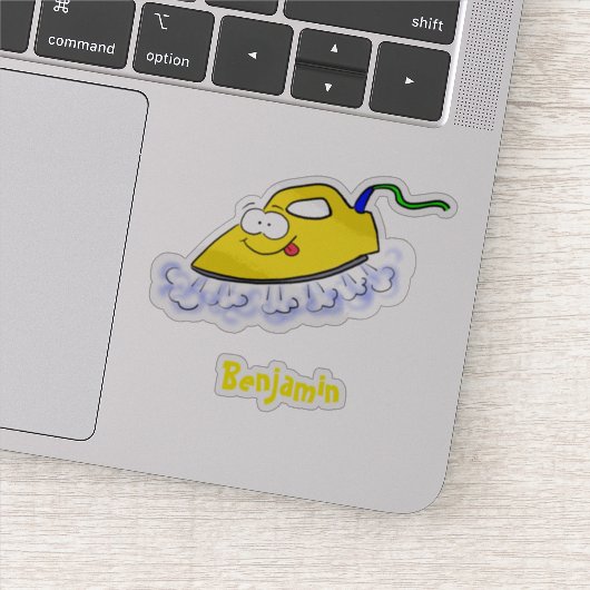 Funny cartoon ijzerwas illustratie sticker (Detail)
