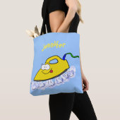 Funny cartoon ijzerwas illustratie tote bag (Dichtbij)